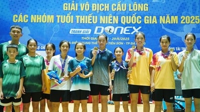 Ciudad Ho Chi Minh ganó 5 medallas de oro en el torneo de bádminton para grupos de jóvenes.