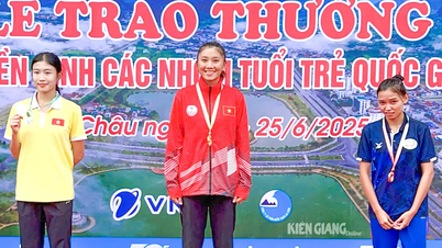 Vo Thao Vy gewann Goldmedaille bei der nationalen Leichtathletik-Jugendmeisterschaft