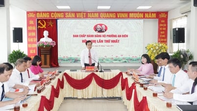 Ban Chấp hành Đảng bộ phường An Biên họp bàn về các vấn đề thuộc thẩm quyền sau sắp xếp đơn vị hành chính