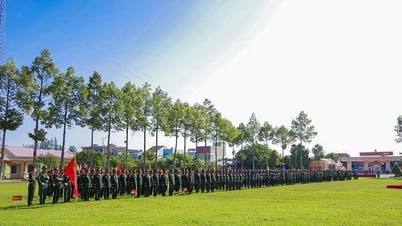 อัน เซียง จัดพิธีสาบานตนรับทหารใหม่
