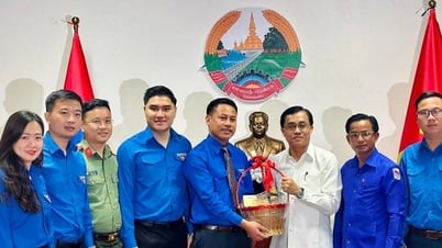 Die Jugendunion der Provinz Quang Nam organisiert internationale Freiwilligenaktivitäten in Laos