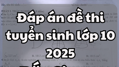 Respuestas del examen de ingreso de matemáticas de décimo grado en la provincia de Bac Giang 2025