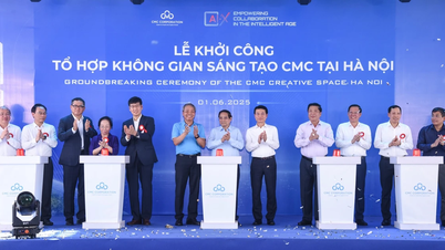 [Ảnh] Thủ tướng Phạm Minh Chính dự Lễ khởi công Tổ hợp Không gian sáng tạo CMC tại Hà Nội