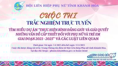 Từ ngày 5 đến 15-6 diễn ra cuộc thi trắc nghiệm trực tuyến về bình đẳng giới