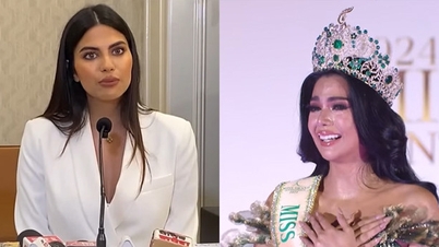 Miss Inde a tenu une conférence de presse pour accuser les organisateurs du concours dans lequel Thuy Tien a été couronnée d'abus et de harcèlement.