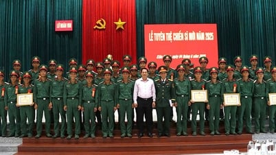 พิธีถวายคำปฏิญาณและเยี่ยมเยียนและมอบของขวัญแก่ทหารใหม่ ณ กองพลที่ 950