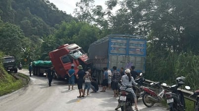 Tai nạn giao thông liên hoàn trên quốc lộ 4A, một người bị thương