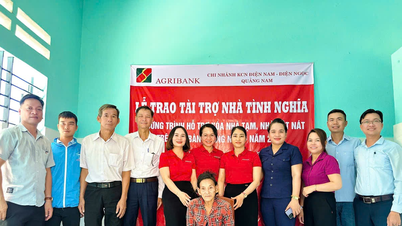 Agribank chi nhánh Khu công nghiệp Điện Nam - Điện Ngọc bàn giao nhà đại đoàn kết