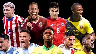 Lịch thi đấu vòng loại World Cup 2026 khu vực Nam Mỹ mới nhất