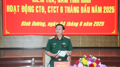 Le commandement militaire provincial de Binh Duong obtient de bons résultats dans le travail du Parti et dans le travail politique.
