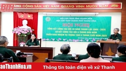 สมาคมอาสาสมัครเยาวชนทหารผ่านศึกเมืองถั่นฮวา สรุปการก่อตั้ง 20 ปี และจัดสรรภารกิจใน 6 เดือนสุดท้ายของปี 2568