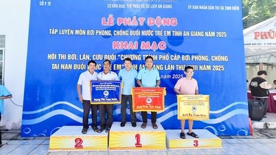 Hội thi bơi, lặn, cứu đuối tỉnh An Giang năm 2025 thành công tốt đẹp