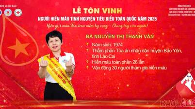 Lào Cai có 1 cá nhân được vinh danh người hiến máu tình nguyện tiêu biểu toàn quốc năm 2025