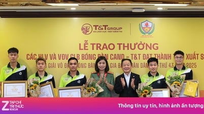 Bóng bàn CAND-T&T nhận thưởng lớn
