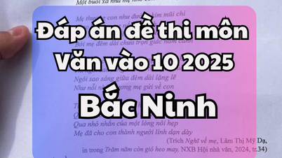 Đáp án đề thi tuyển sinh lớp 10 môn Văn tỉnh Bắc Ninh 2025