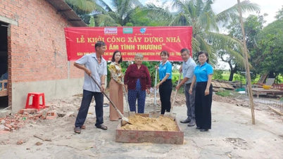 Ben Cau District Women's Union: Started construction of "Warm Home of Love"