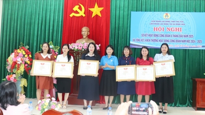 ด่งฮวา: มอบรางวัลแก่กลุ่ม 9 กลุ่มและบุคคล 48 คนสำหรับความสำเร็จที่โดดเด่นในการดำเนินกิจกรรมสหภาพแรงงาน