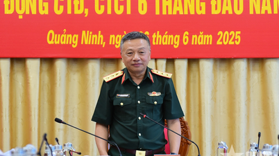 ឧត្តមសេនីយ៍ឯក Le Quang Minh ត្រួតពិនិត្យបក្ស និងសកម្មភាពនយោបាយនៅបញ្ជាការដ្ឋានយោធាខេត្ត Quang Ninh។
