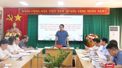 투안차우구 고등학교 졸업시험 준비 점검