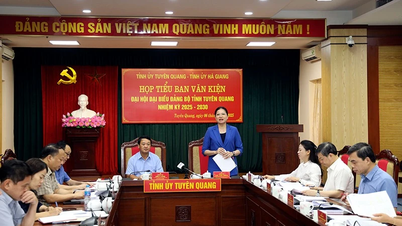 Họp Tiểu ban văn kiện Đại hội đại biểu Đảng bộ tỉnh Tuyên Quang, nhiệm kỳ 2025-2030