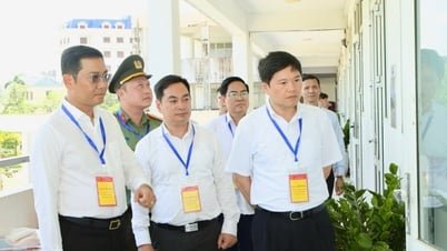 Lãnh đạo thành phố kiểm tra công tác tổ chức Kỳ thi tuyển sinh vào Lớp 10 THPT chuyên Trần Phú, năm học 2025 - 2026