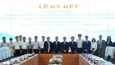Ký kết biên bản thảo luận về hợp tác xử lý nước thải
