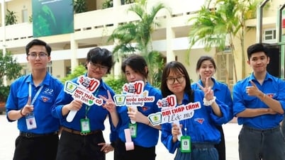 อาสาสมัครเสื้อเขียวกว่า 5,000 คนในฮานอย “สนับสนุนฤดูกาลสอบ”