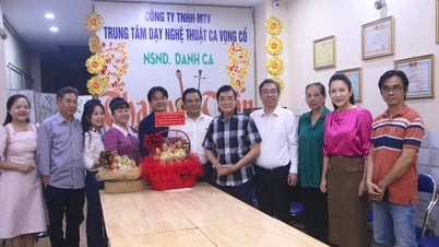 Lãnh đạo thành phố thăm NSND Đinh Bằng Phi và NSND Thanh Tuấn