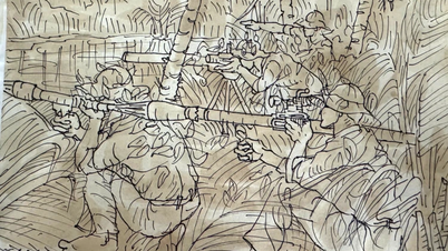 El artista Truong Cham y los recuerdos de su tierra natal del coco durante la guerra de resistencia