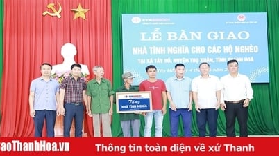 Công ty Nhiệt điện Nghi Sơn trao tặng nhà tình nghĩa cho các hộ nghèo tại xã Tây Hồ (Thọ Xuân) 