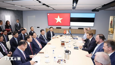 Premierminister Pham Minh Chinh besucht das estnische Technologieunternehmen Cybernetica
