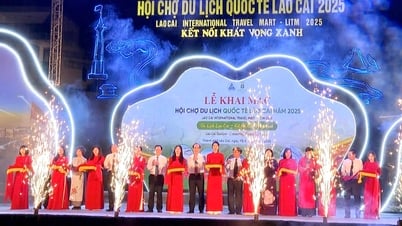 La vicepresidenta del Comité Popular Provincial, Vu Thi Hien Hanh, asistió a la ceremonia de apertura de la Feria Internacional de Turismo de Lao Cai 2025.