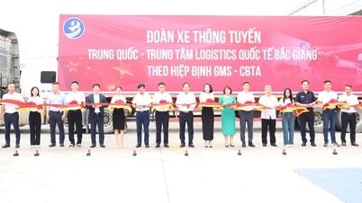 Trung tâm Logistics Quốc tế Bắc Giang đón xe thông tuyến quốc tế đầu tiên