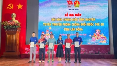 Ra mắt Đội hình Thanh niên tình nguyện tuyên truyền phòng chống đuối nước trẻ em tỉnh Lâm Đồng