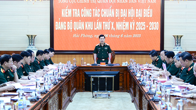 Trung tướng Đỗ Xuân Tụng kiểm tra công tác chuẩn bị Đại hội đại biểu Đảng bộ Quân khu 3 lần thứ X, nhiệm kỳ 2025-2030
