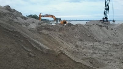 Đóng cửa mỏ khoáng sản đất, cát bãi bồi trên sông Thái Bình rộng 32 ha