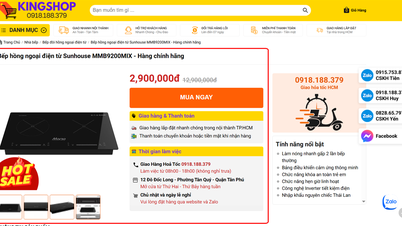 CẢNH BÁO NGƯỜI TIÊU DÙNG CẨN TRỌNG VỚI WEBSITE GIẢ MẠO – PHÁ GIÁ SẢN PHẨM BẾP TỪ