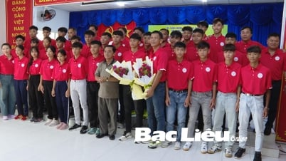 Họp mặt đoàn thể thao học sinh phổ thông Bạc Liêu tham dự Giải toàn quốc