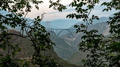 India opens railway bridge higher than Eiffel Tower