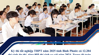 12.204 thí sinh Bình Phước đăng ký dự thi tốt nghiệp THPT năm 2025