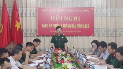 Đảng ủy Quân sự thành phố Hạ Long (Quảng Ninh) hội nghị phiên 6 tháng đầu năm 2025