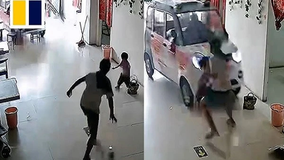 لحظة مؤثرة.. طفلة تنقذ شقيقها الأصغر من سيارة مجنونة