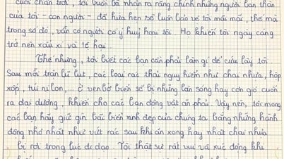 Thông điệp bảo vệ môi trường từ cánh thư tay
