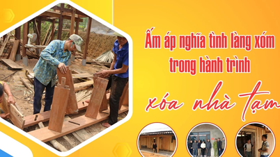 Ấm áp nghĩa tình làng xóm trong hành trình xóa nhà tạm