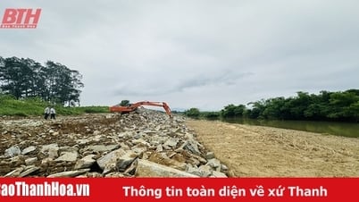 Gấp rút xử lý sự cố sạt lở bờ hữu sông Âm