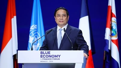El primer ministro Pham Minh Chinh asiste al Foro de Finanzas y Economía Verde en Mónaco.