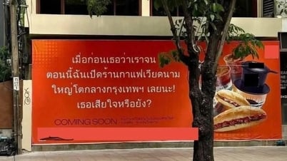 Tấm biển “nội dung lạ” của quán cà phê Việt Nam ở Thái Lan gây tranh cãi