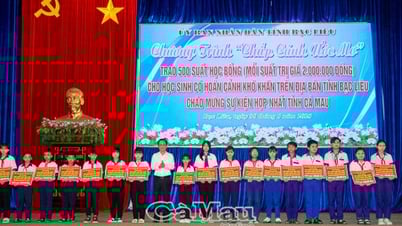 Trao 500 suất học bổng cho học sinh khó khăn nhân sự kiện hợp nhất Bạc Liêu – Cà Mau