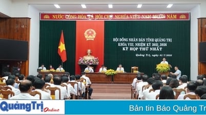 Die erste Sitzung des Volksrates der Provinz Quang Tri (neu), Amtszeit VIII: Perfektionierung des lokalen Regierungsapparates nach der Fusion