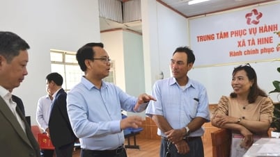 អនុលេខាគណៈកម្មាធិការបក្សខេត្ត Lam Dong លោក Dang Hong Sy បានចុះពិនិត្យឃុំ Ta Hine នាថ្ងៃធ្វើការដំបូង។